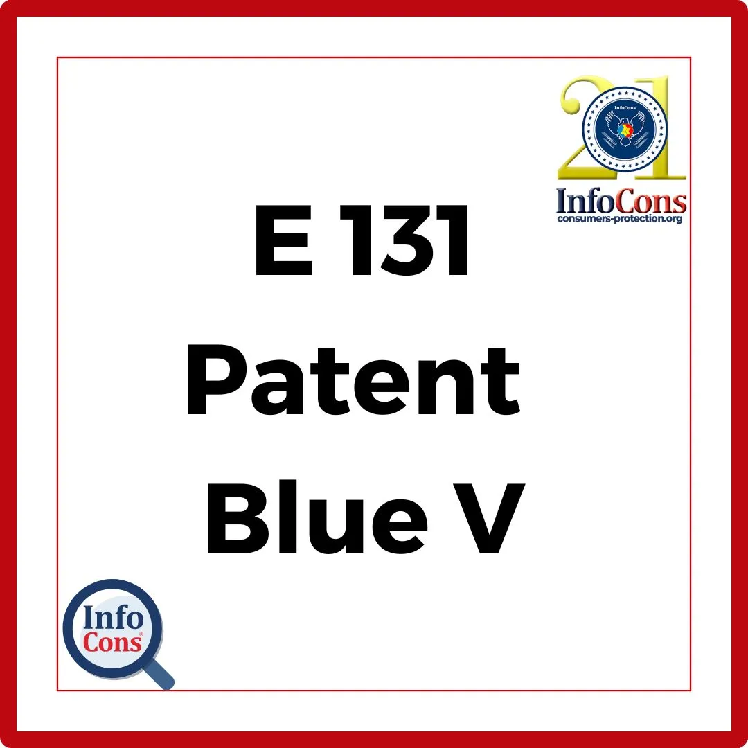 E131 – Patent Blue V - InfoCons