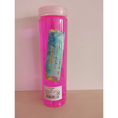 Pink toy slime.