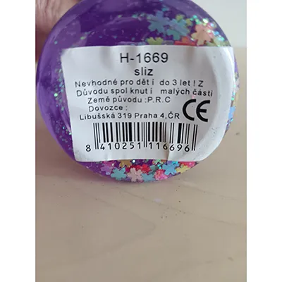 Purple toy slime.