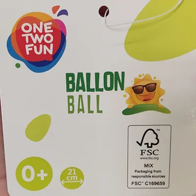 One Two Fun - Plastic ball