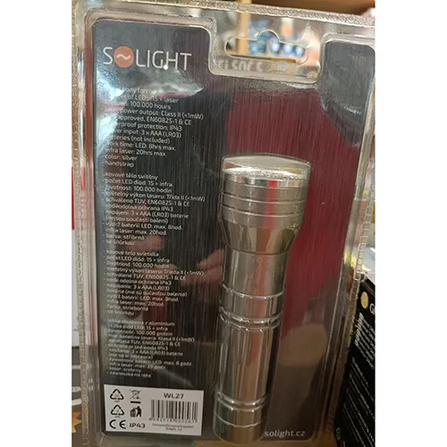 Solight - LED torch with laser