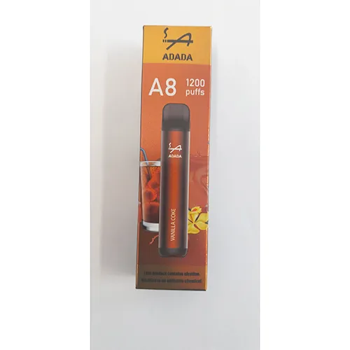 Brown disposable electronic cigarette.