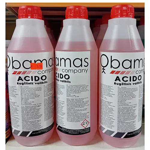 Concentrated acid cleaner, labelled with H314 (causes severe skin burns and eye damage) and with the icon GHS05 (Corrosion).