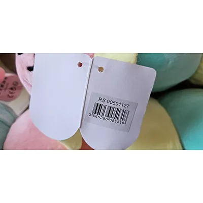 Caterpillar soft toy in pastel colours