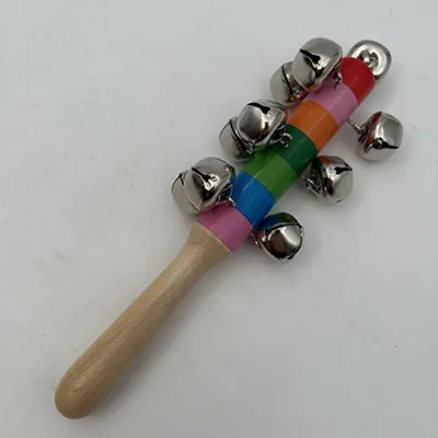 Colourful rattle, intended for babies. Product sold online, in particular via Wish.