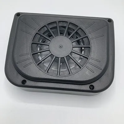 Solar-powered fan. Product sold online, in particular via www.24.se.