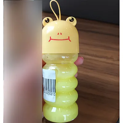 Yellow toy slime.