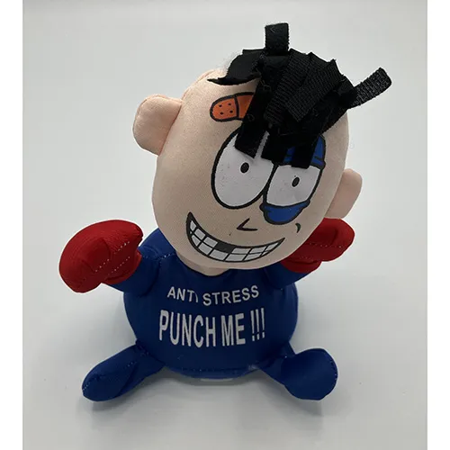 Battery-operated toy doll, 23 cm in height, intended for stress relief.