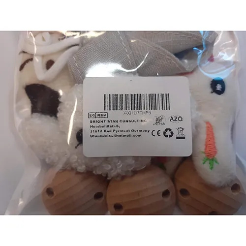 Soother holder. Product sold online, in particular via Amazon (ASIN: B0BMQ3JZCY)
