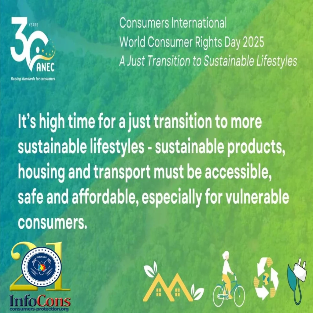 ANEC has launched the campaign " How Standards Contribute to Sustainable Lifestyle Choices " – InfoCons Consumer Protection informs you