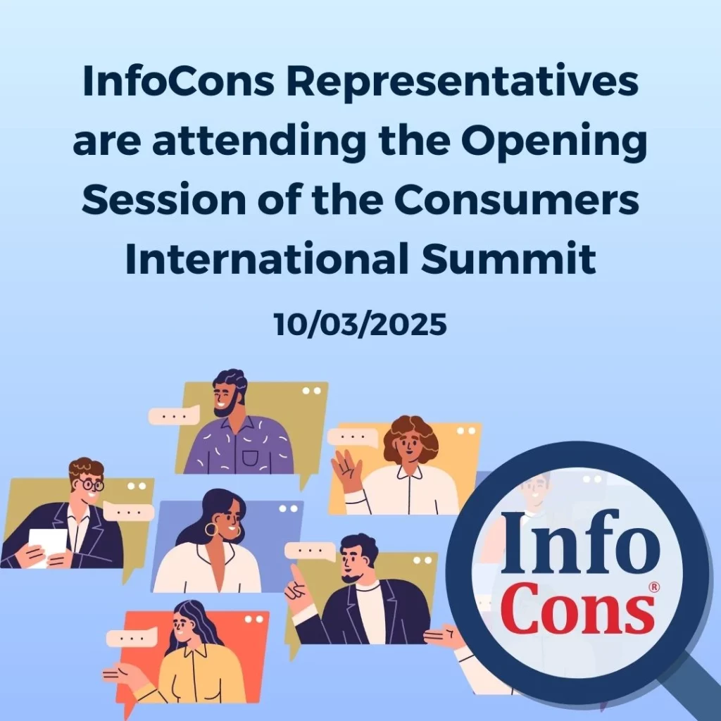 InfoCons Consumer Protection Representatives are attending the Opening Session of the Consumers International Summit