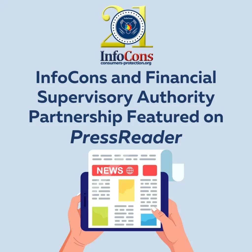 InfoCons Consumers Protection and Financial Supervisory Authority Partnership Featured on PressReader