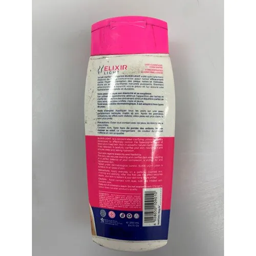 Skin lightening lotion, 250 ml. Product sold online, in particular via eBay.