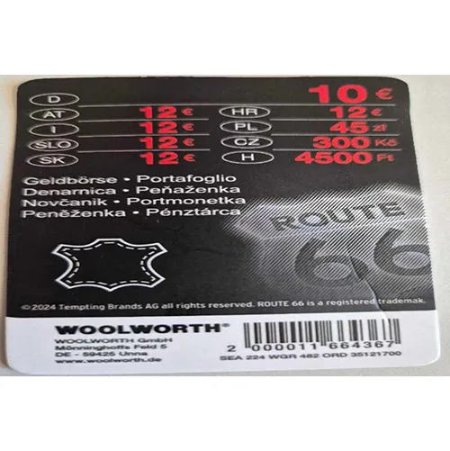 ROUTE 66, Woolworth - Wallet