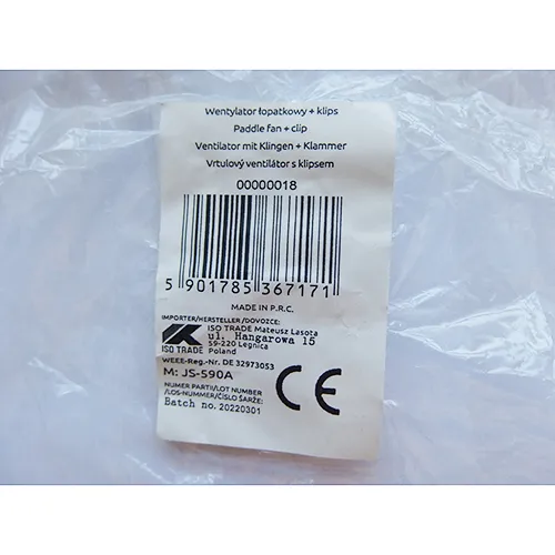 ISO TRADE - Electric fan
