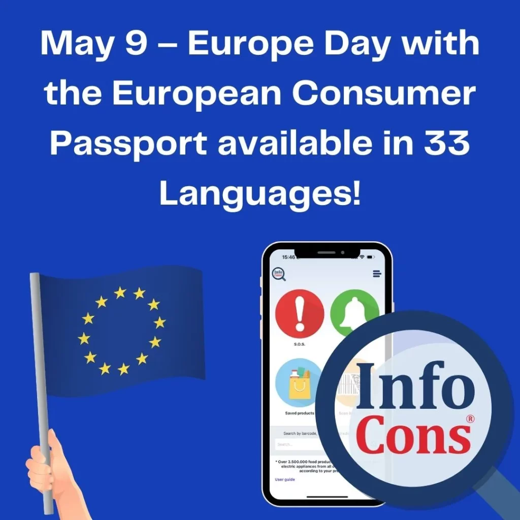 May 9 – Europe Day with the European Consumer Passport in 33 Languages - InfoCons Consumer Protection