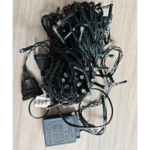 Lighting chain with 200 non-replaceable LED light sources and a device for changing lighting modes. Product sold online, in particular via Allegro.