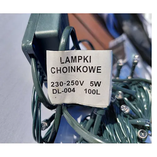 Lighting chain with 88 pieces of purple LED, green insulated wire and control unit.