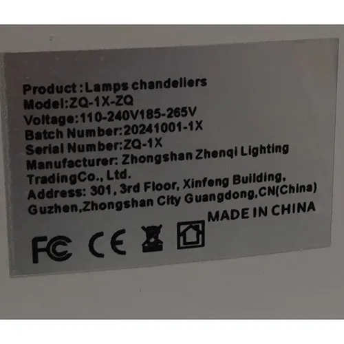 Ceiling lamp, 110-240V. Product sold online, in particular via TEMU.