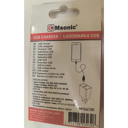 Msonic - USB charger