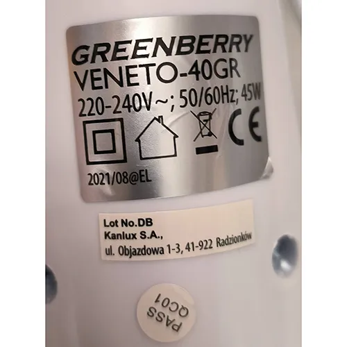 GREENBERRY - Electric fan