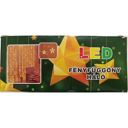 Christmas lighting chain with non-replaceable 80 LED light sources equipped with an electronic unit for eight different lighting effects.