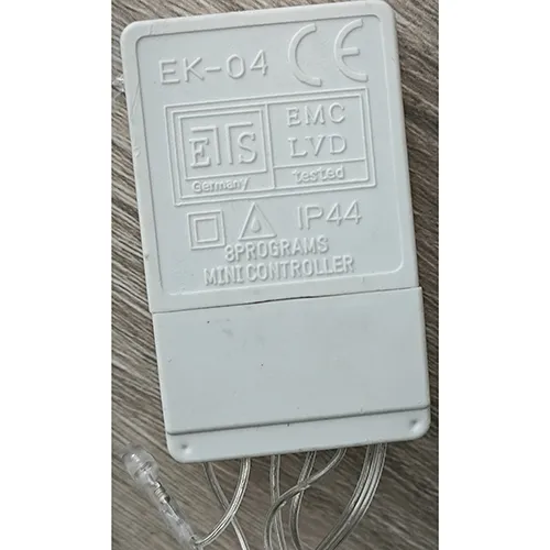 Lighting chain containing 280 non-replaceable LED light sources. The product includes a device for changing lighting modes.