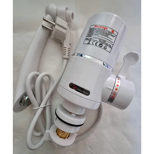 Instantaneous water heater, rated voltage 220 V; rated frequency 50 Hz; rated power consumption 3000 W; safety class: IPX4, type of current: continuous, type of connection to the power supply - Y type: installation fixed.
