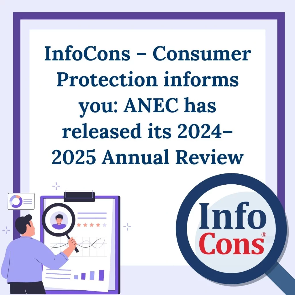 InfoCons Consumer Protection informs you : ANEC has released its 2024 – 2025 Annual Review