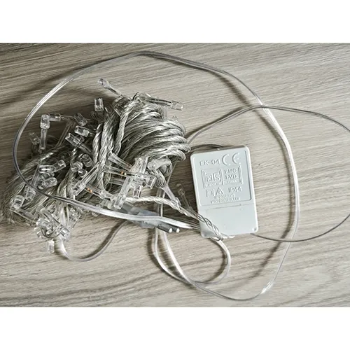 Lighting chain that consists of non-replaceable LED light sources and a device for changing lighting modes.