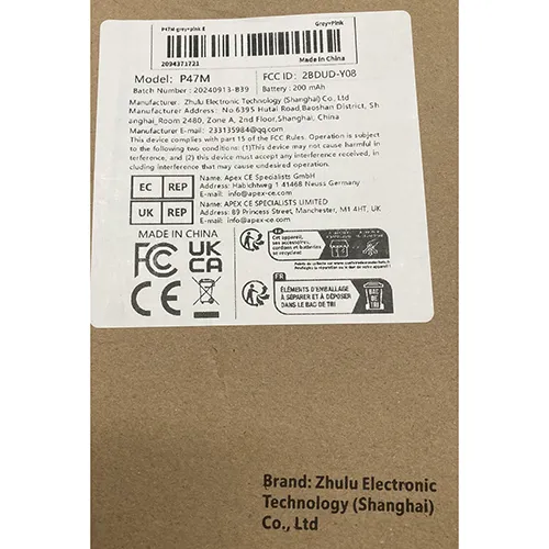 Over-ear wireless headphones with a cat ear shape. Product sold online, in particular via Temu.