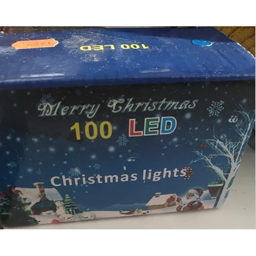 Lighting chain consisting of 100 non-replaceable LED light sources and a device for changing lighting modes.