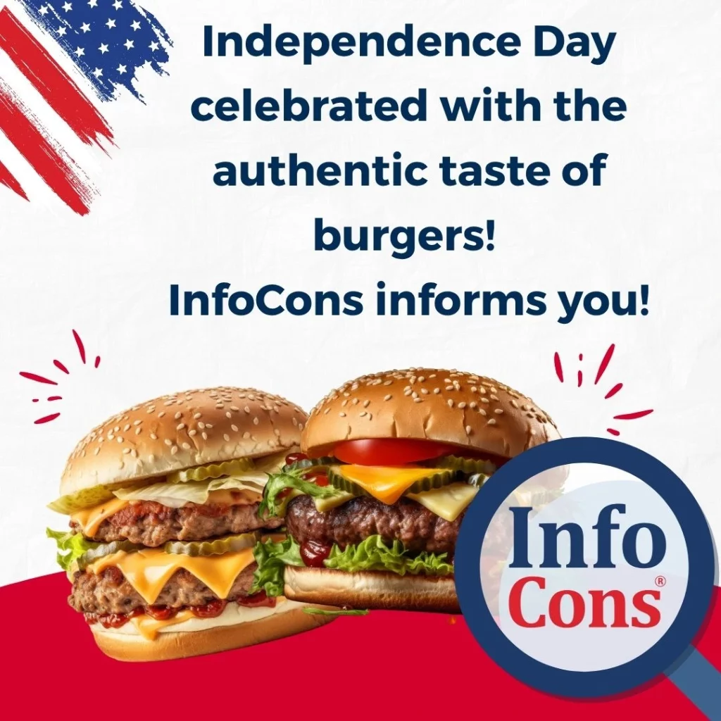 Independence Day celebrated with the authentic taste of burgers ! InfoCons Consumers Protection informs you !
