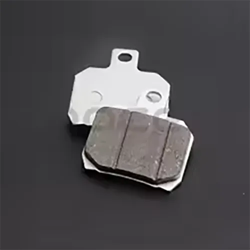 Pair of rear brake pads, intended for the following PIAGGIO motorcycles: X8 (125 and 200), model years: 2004 - 2005; X9 Evolution, model years: 2005 - 2007; 500cc, model years: 2003 - 2006; 500 ie, model year: 2007. Product sold online, in particular via AliExpress.