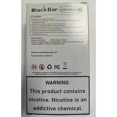 Black Bar - Disposable electronic cigarette