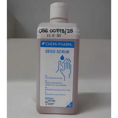 Antiseptic detergent for hand washing in the ward, preoperative surgical hand washing and preoperative antisepsis of the patient's skin