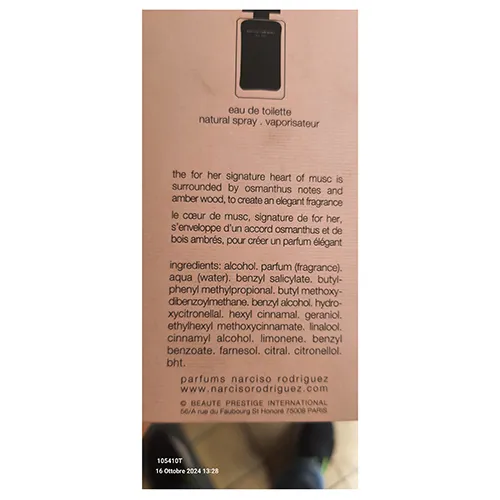 Narciso Rodriguez - Eau de toilette