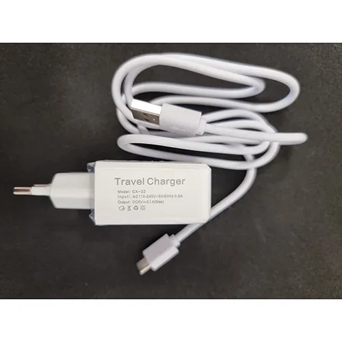 White USB charger.