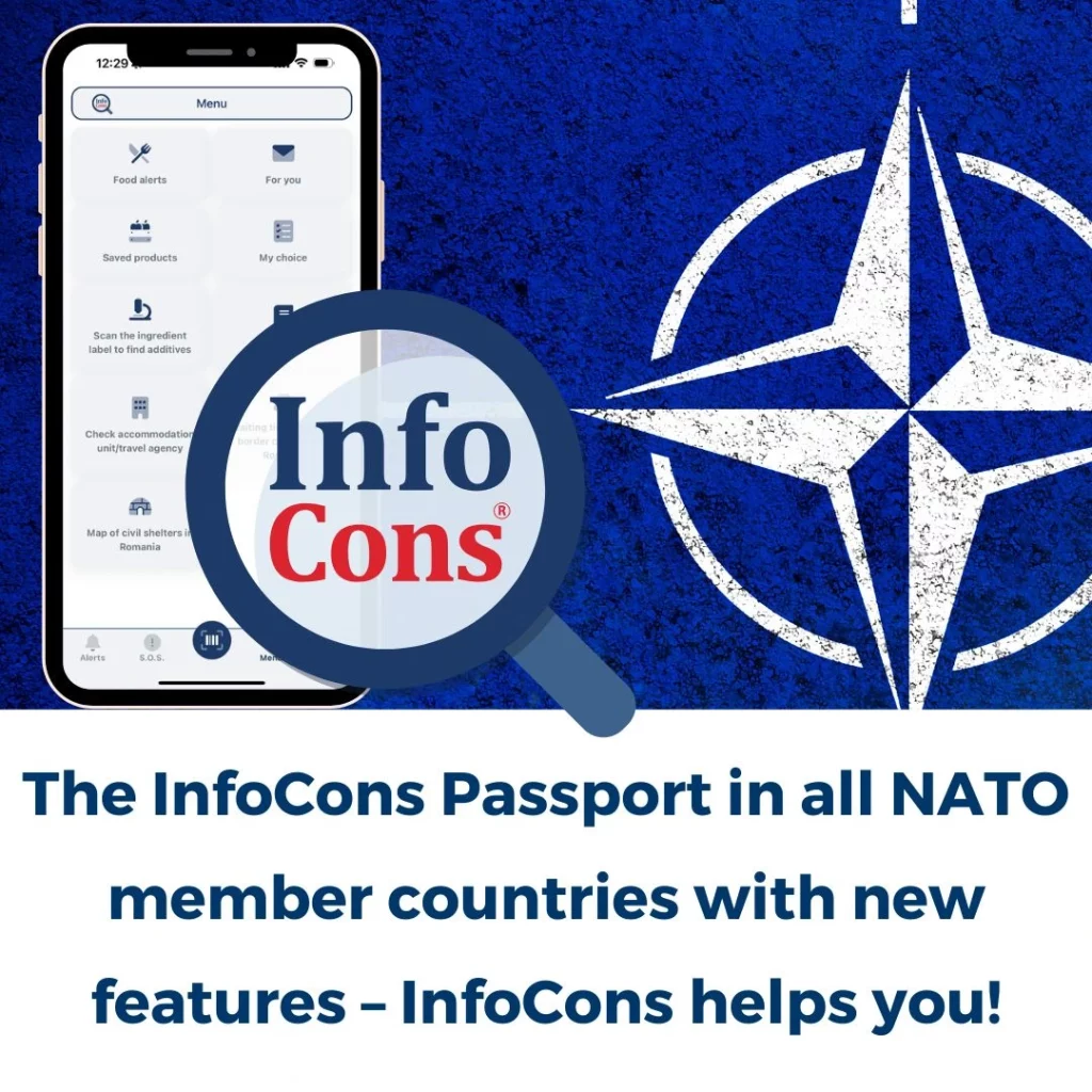 The InfoCons Passport in all North Atlantic Treaty Organization NATO / Organisation du traité de l'Atlantique nord OTAN member countries with new features – InfoCons Consumers Protection helps you !