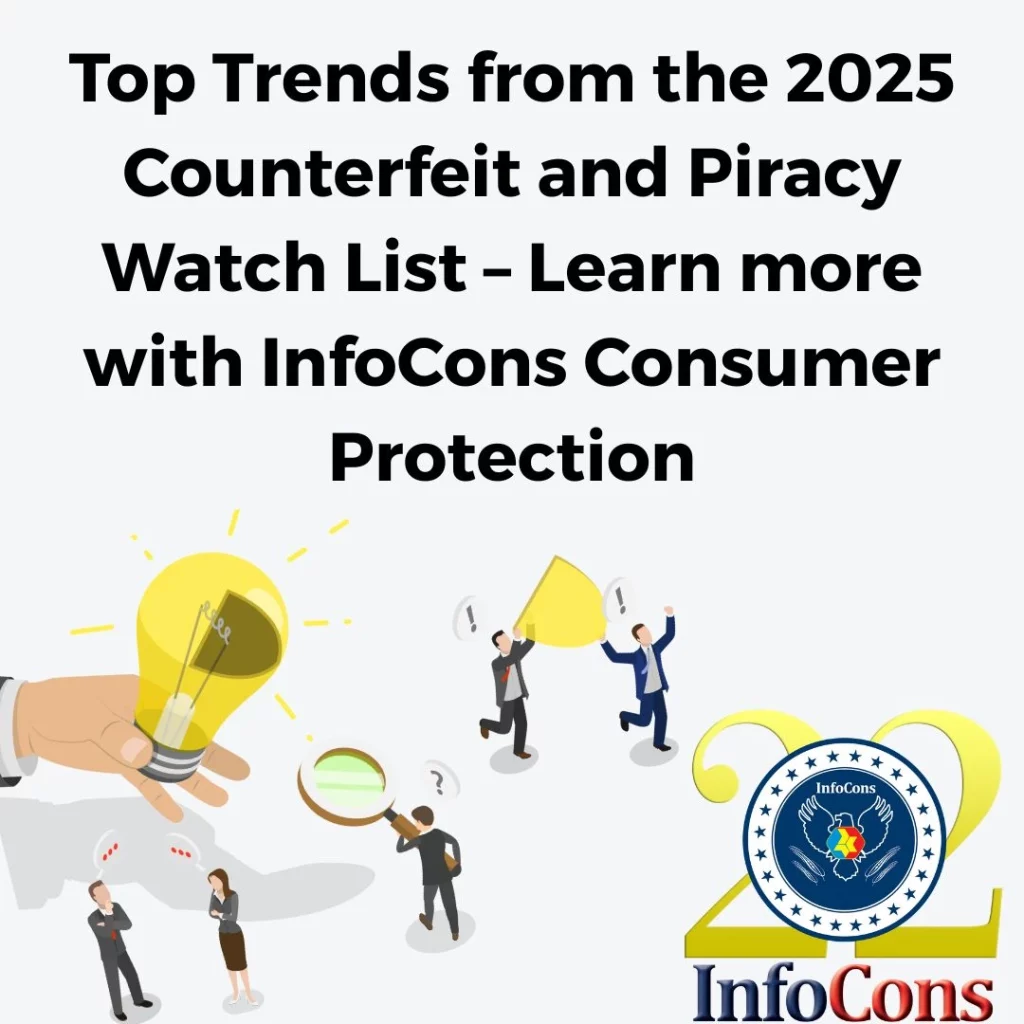 Top Trends from the 2025 Counterfeit and Piracy Watch List – Learn more with InfoCons Consumer Protection