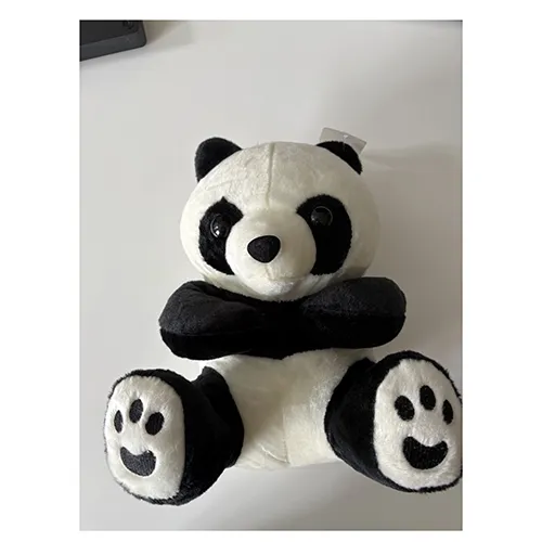 Soft toy in the shape of a panda.