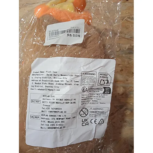 Soft toy, in the shape of a capybara. Product sold online, in particular via Shein (product identification number: sl25030421116762215).