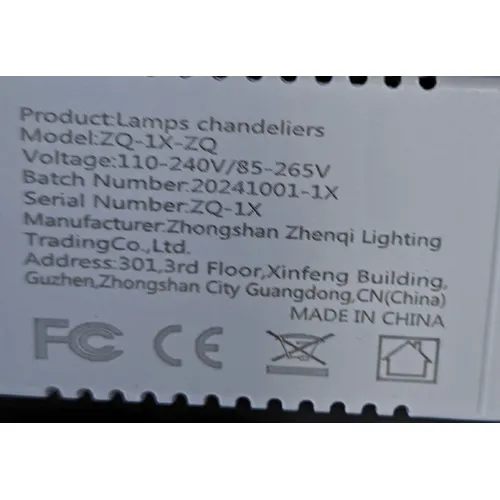 Ceiling lamp, 85-265V/110-240V. Product sold online, in particular via TEMU (identification number: 601100282335172).
