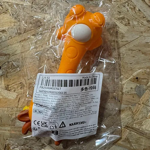 Baby teether. Product sold online, in particular via SHEIN. Date of production: 26.01.2025. Product identification number: sa25040918151356116.