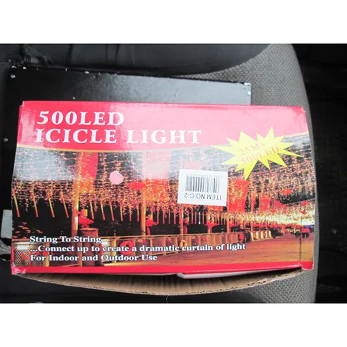 Lighting chain, 25 meters long, with 500 LED lights.