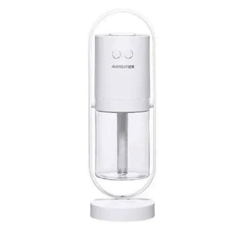 Air humidifier with light functions and a charging cable. Product sold online, in particular via Bykylie.se.