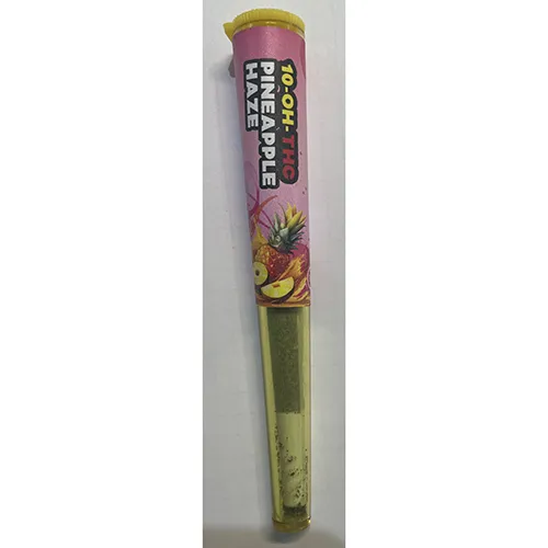Herbal smoking product, rolled into a cigarette (joint) shape. Product sold online, in particular via heavenshaze.com