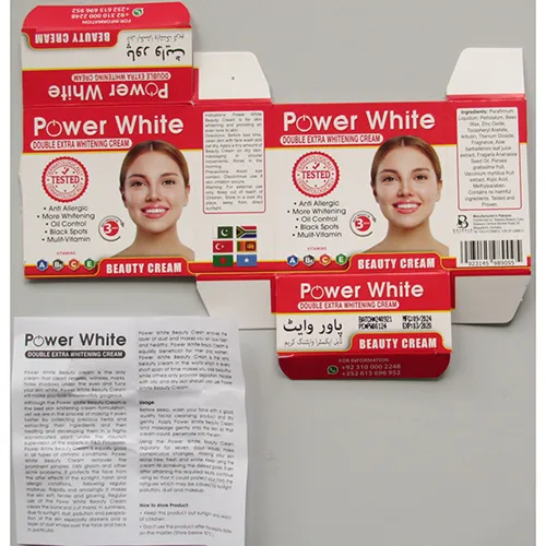 Skin lightening cream.