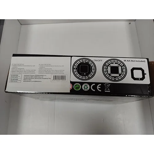 Battery-operated plastic ball with a foam ring. Product sold online, in particular via www.alza.sk.