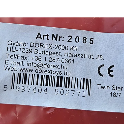 Freestanding plastic slide, 2 m high. The slide has steps leading to the seating area.